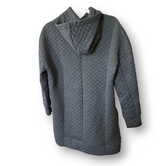 NWT BADGLEY MISCHKA QUILTED HOODIE PULLOVER - Picture 3 of 7